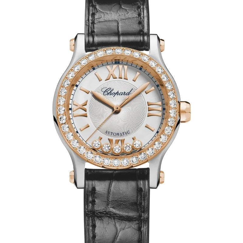 95新 Chopard/萧邦 快乐钻278573-6003/原钻/表径30mm/公价105000