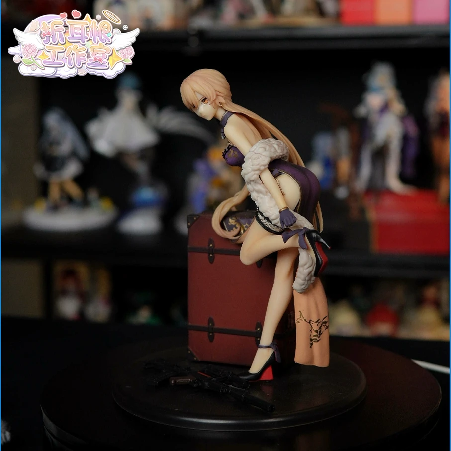 ★★杰瑞自制老版本★★少女前线OTS-14紫雨心双头雕美少女模型摆件