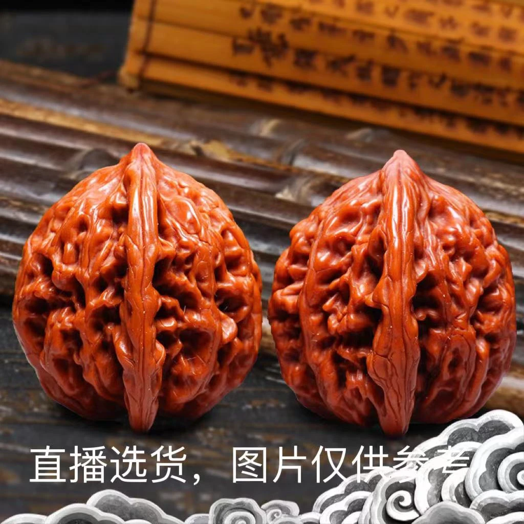 文玩把玩麻核桃白狮子头元宝蛤蟆头南将石机刷包浆玉化