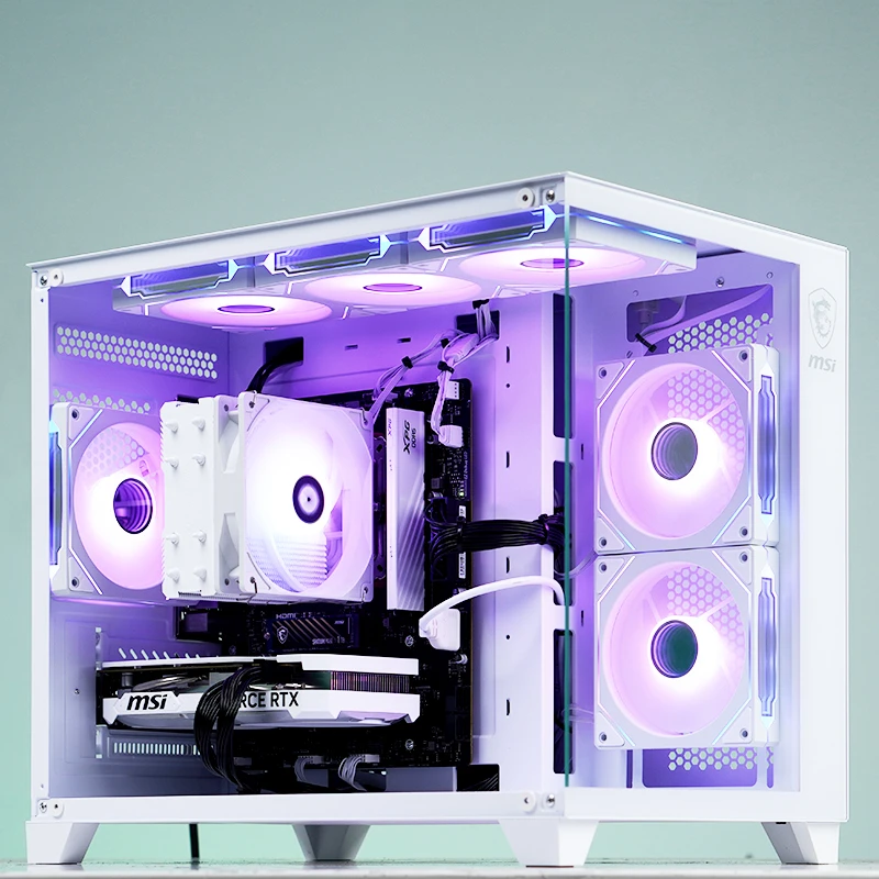 交朋友特惠海景房锐龙R5 7500F微星RTX5060显卡台式RGB电脑主机