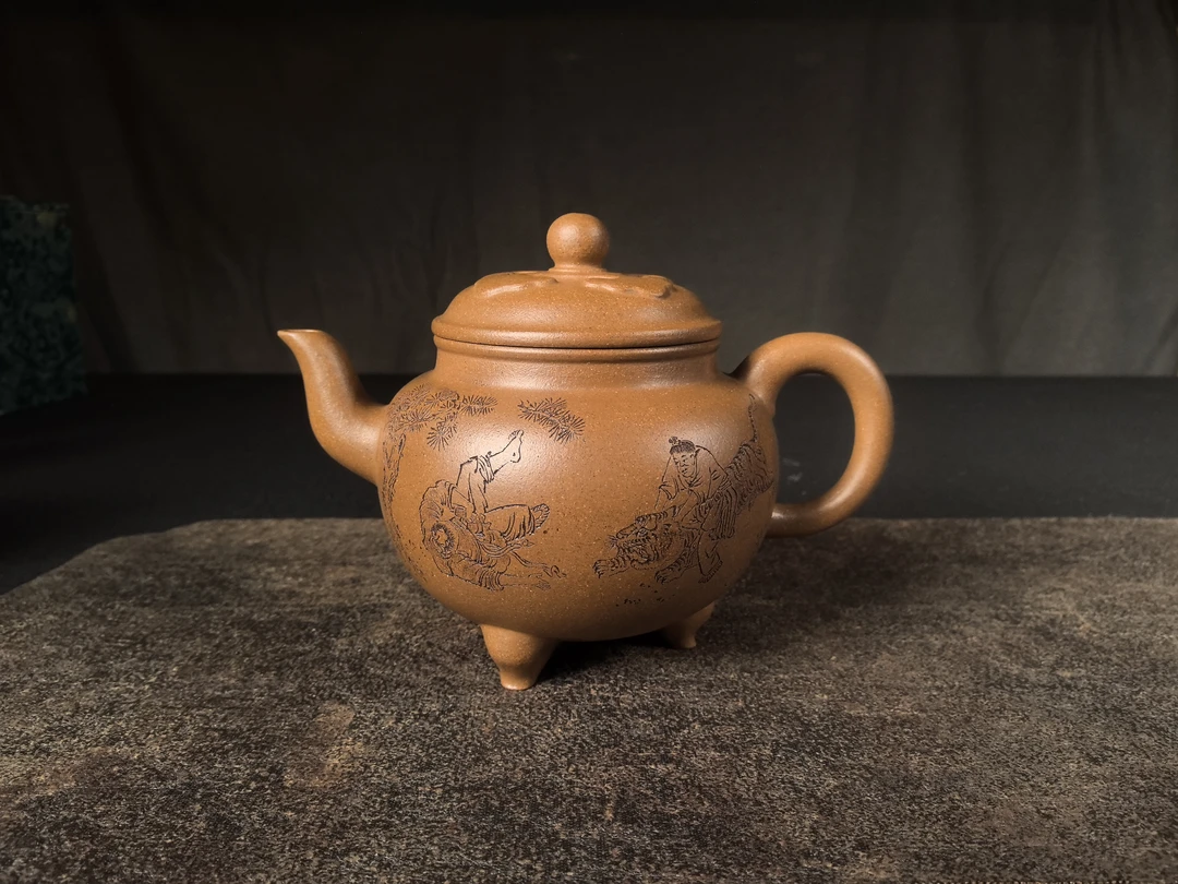大彬如意壶 老段泥泥料手工制壶
