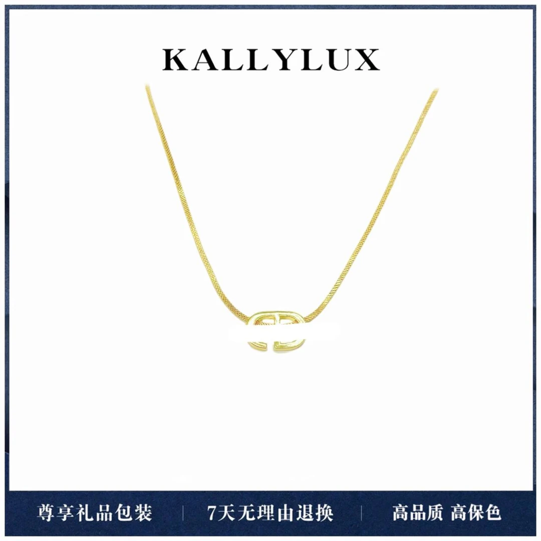 铜合金项链 MYL-520【梦雨】时尚轻奢小众气质精致素款项链女ins