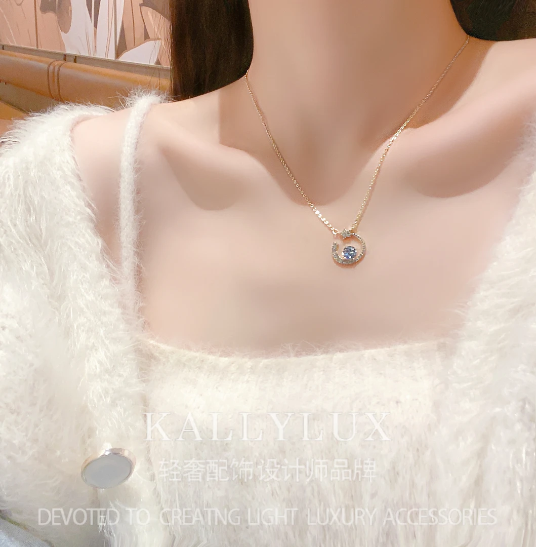 铜合金项链 XL-2020【月之星】百搭时尚轻奢项链女