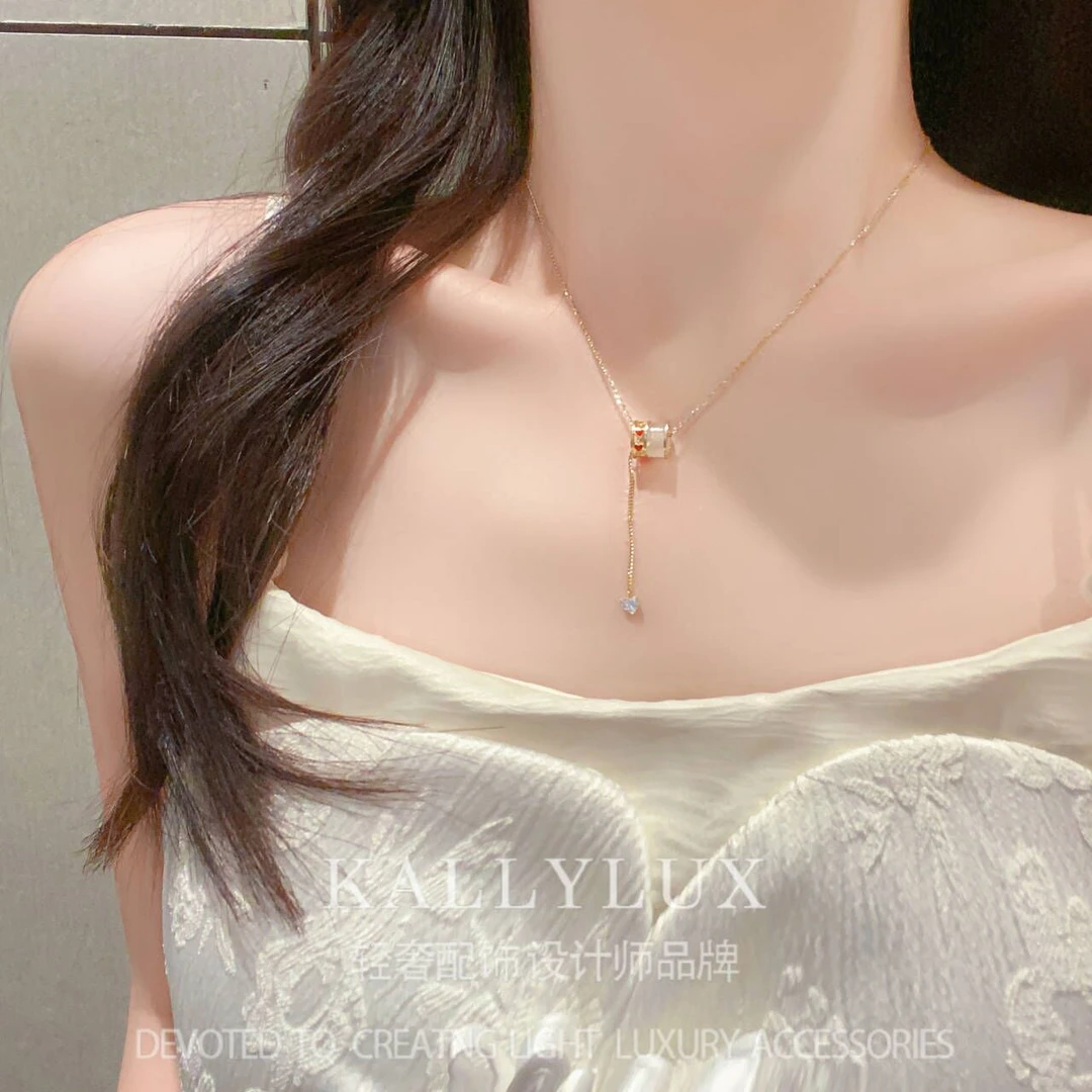 铜合金项链 XL-2314【蛮桃】气质轻奢小众个性项链时尚百搭简约ins