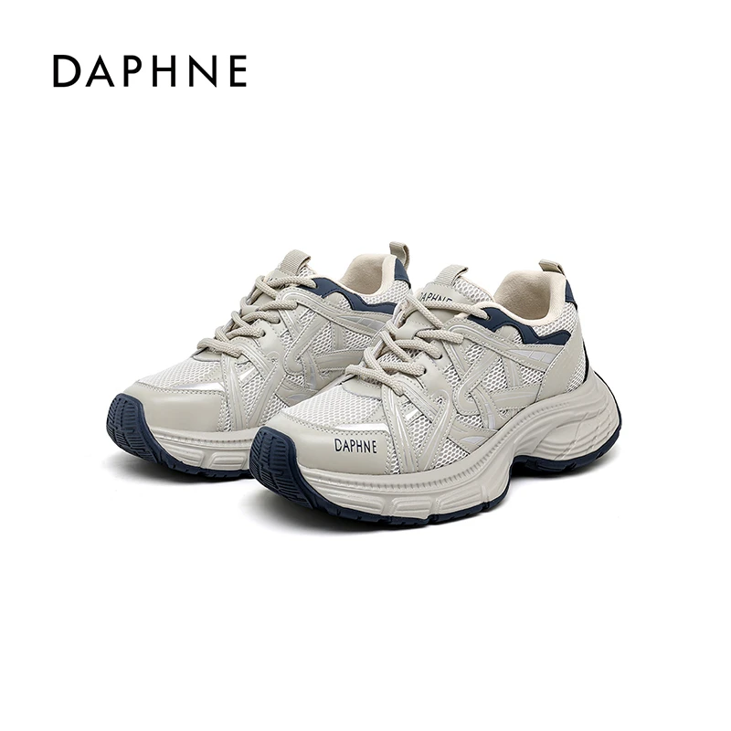 Daphne/达芙妮女鞋2025新款老爹鞋厚底增高时尚百搭秋季休闲鞋
