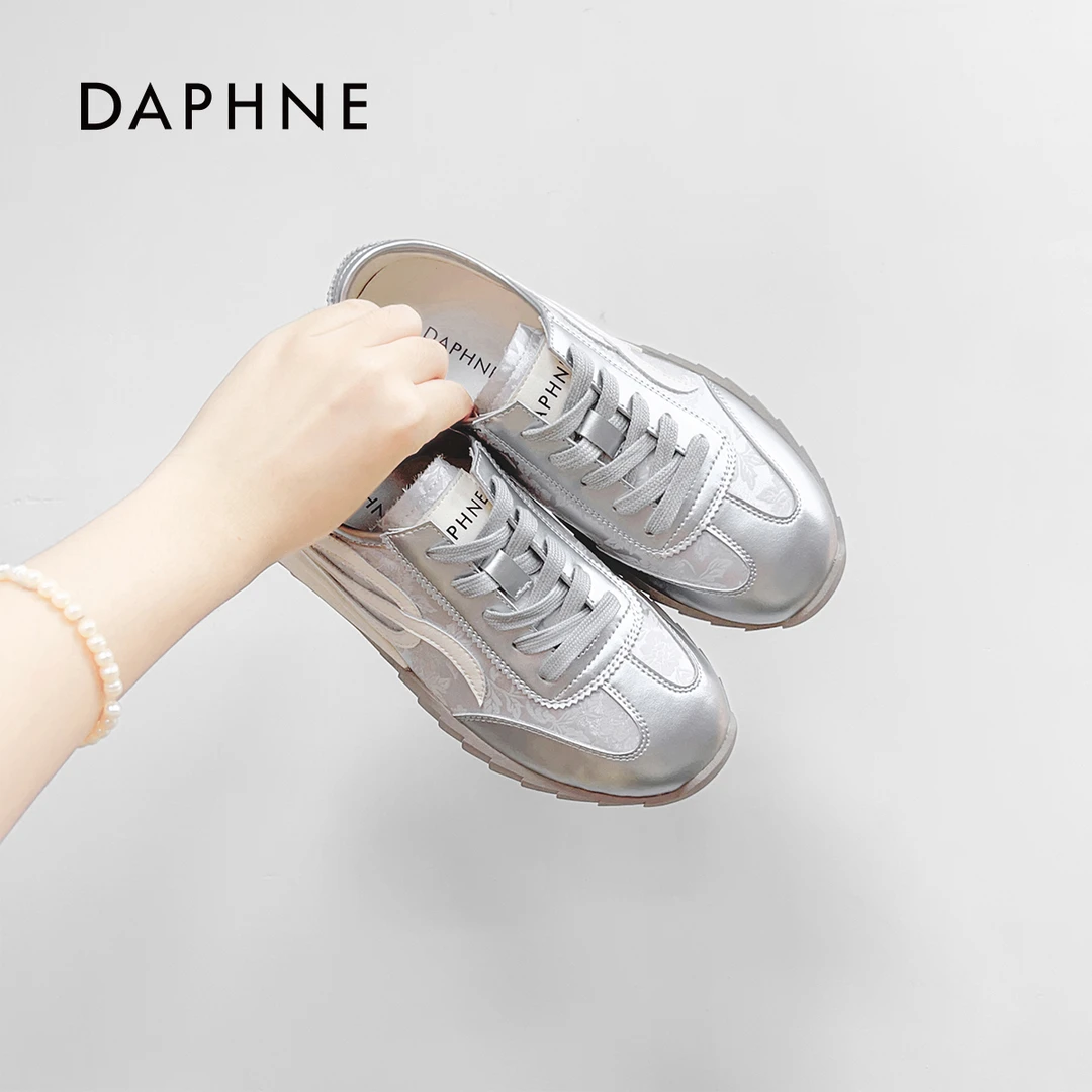 达芙妮透气德训鞋2024夏季新款休闲女款增高鞋运动鞋