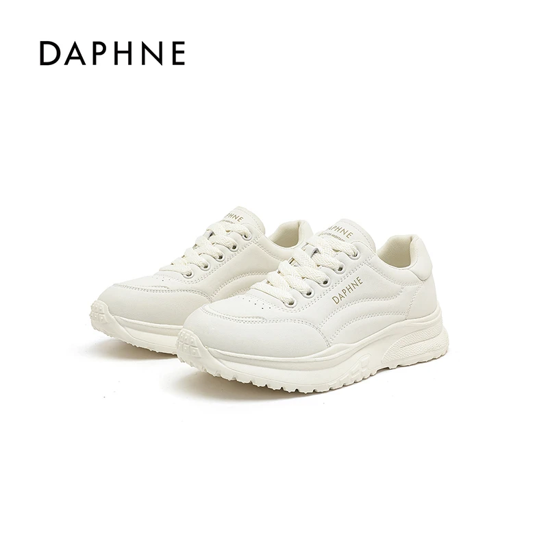 达芙妮百搭小白鞋2025新款爆款透气舒适休闲运动鞋