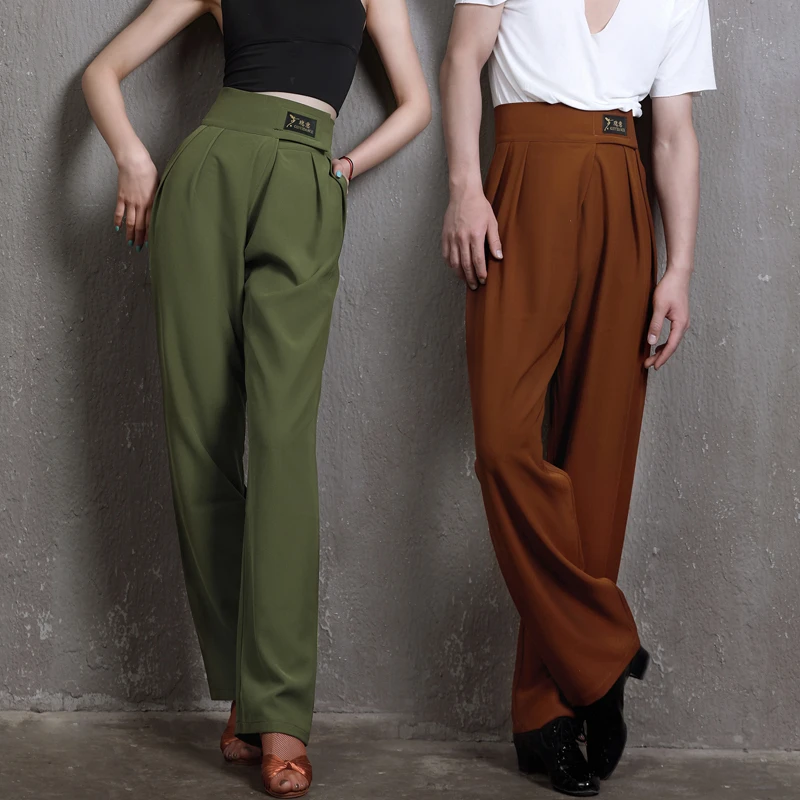 ACE dance瑰意拉丁舞裤摩登舞裤秋冬男女同款情侣国标练功裤DA182