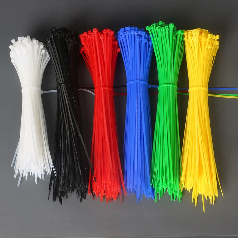 【彩色扎带】100条红黄蓝绿色尼龙扎带捆绑束线带塑料步步紧防滑