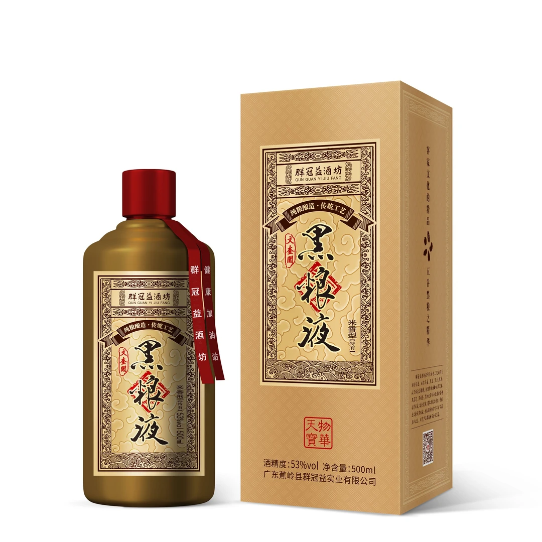 wenkuige/文奎阁文奎阁牌陶瓷瓶黑粮液53%Vol500mL