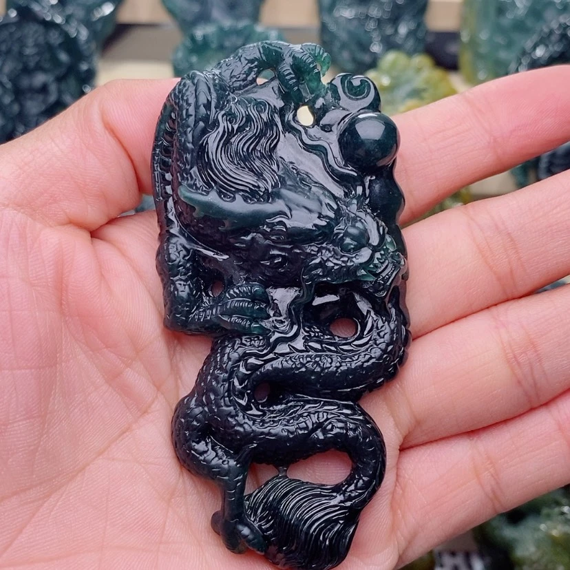 【闪购商品】翡翠颈饰未镶嵌胖**胖龙牌