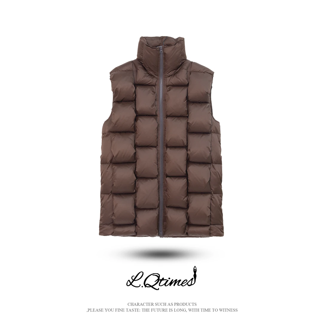 【织羽】Qtime&秋冬季保暖时尚百搭宽松编织马甲无袖外套23434362