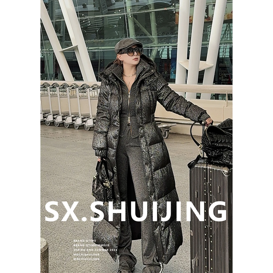 【13专属】上玄水镜&【银河系】品牌设计师女装闪银鹅绒服YR24440119