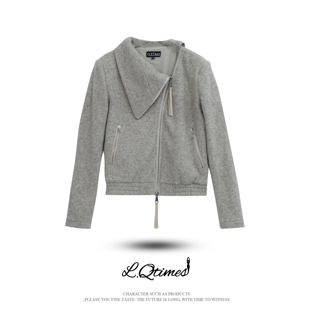 【瘦没了】QTIME& 品牌设计师女装  羊毛外套  23445032