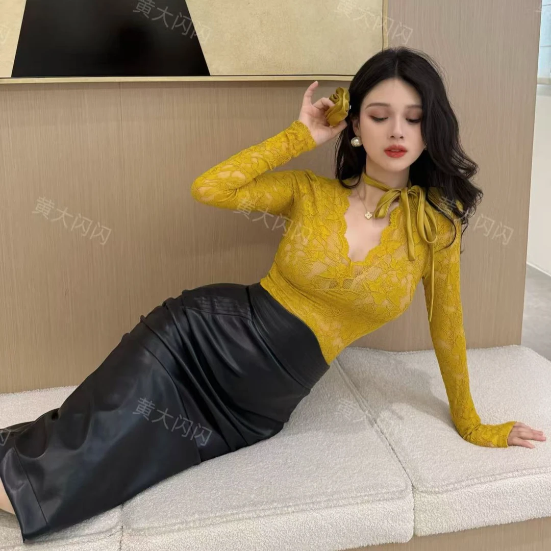 闪闪推荐【肤白】新款随拍纯欲设计小众性感上衣SSQ1270