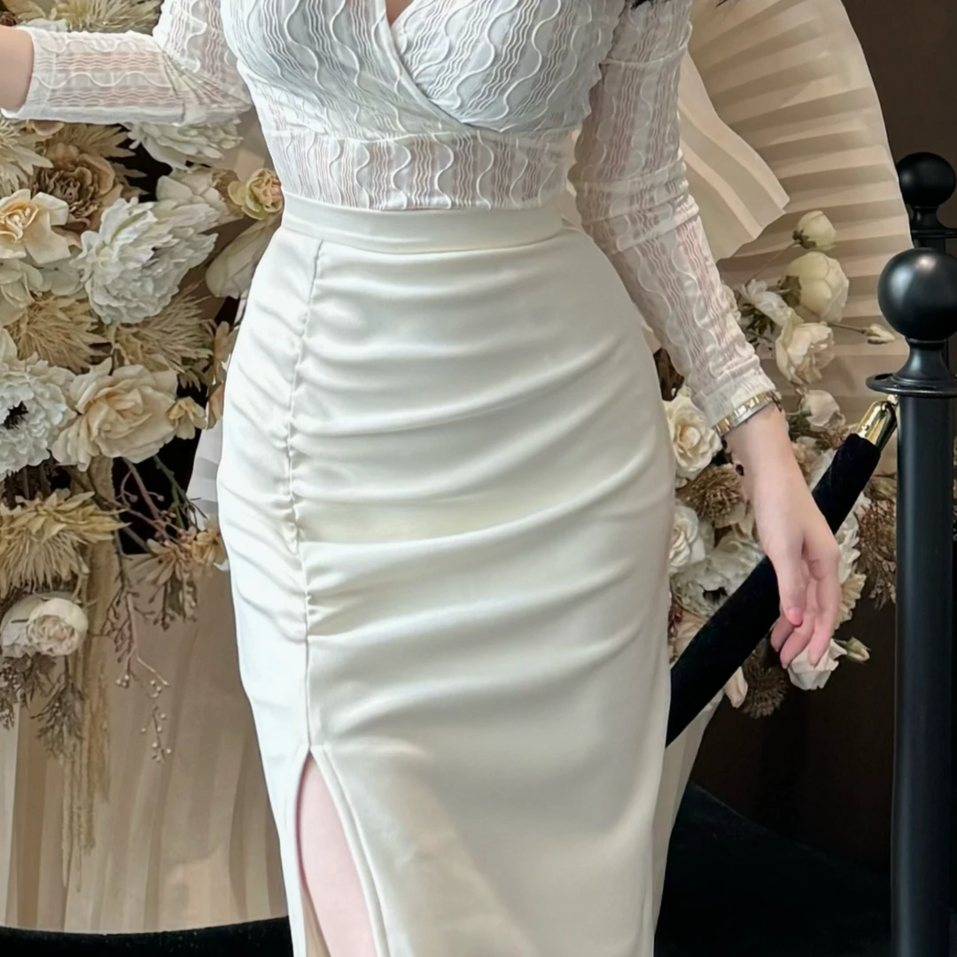 【闪闪推荐】新款随拍修身纯欲设计小众半身裙SSY1085