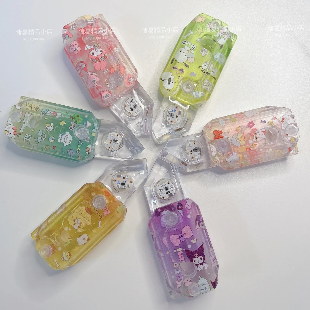 印花三丽鸥闪光萝卜刀折叠刀夜光解压玩具3D重力小萝卜刀