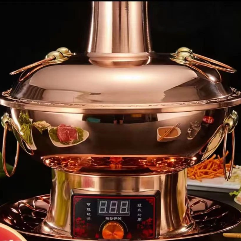 电碳双用纯铜火锅厚壁款268
