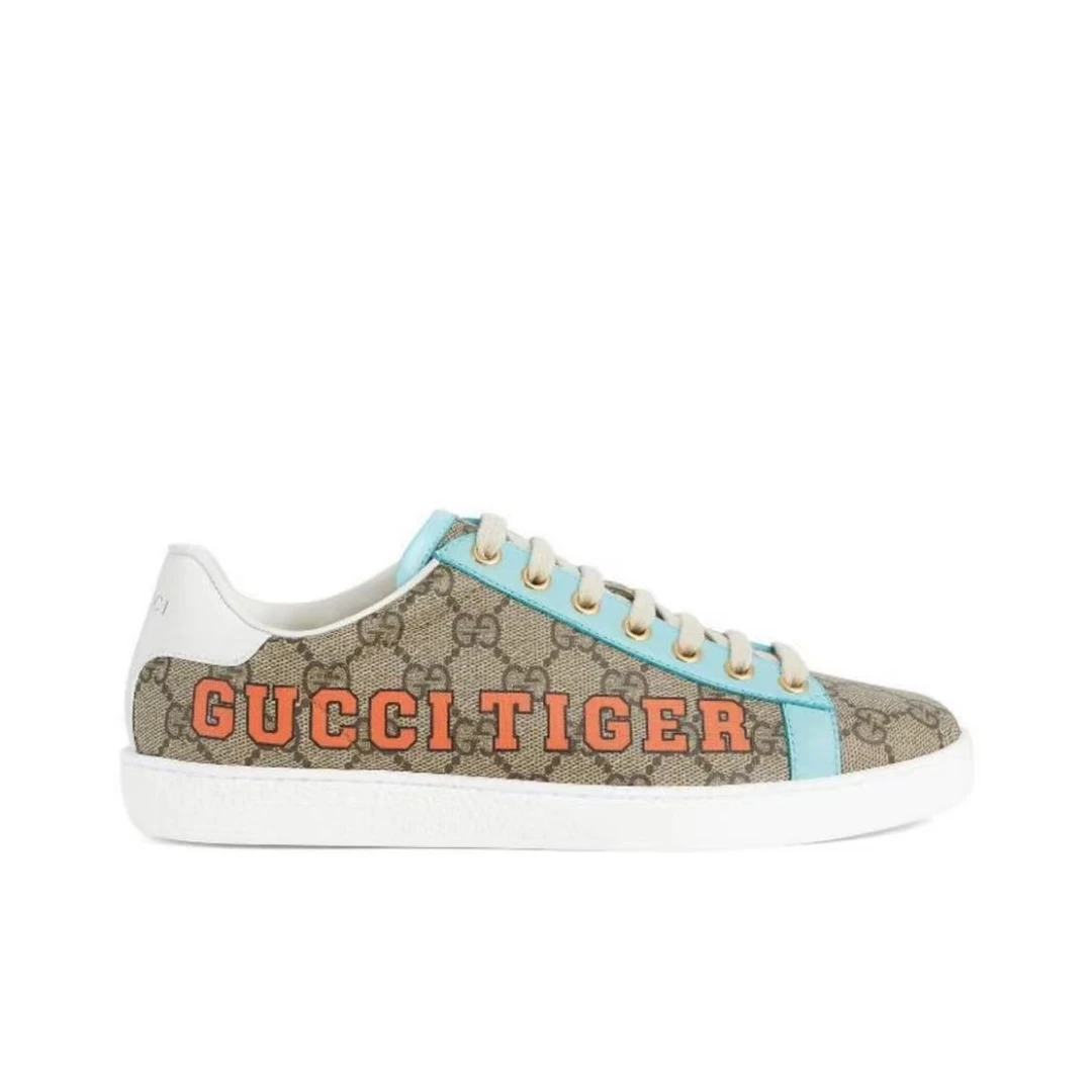 未使用 GUCCI/古驰 女款ACE虎年老花限量休闲时尚复古板鞋运动鞋