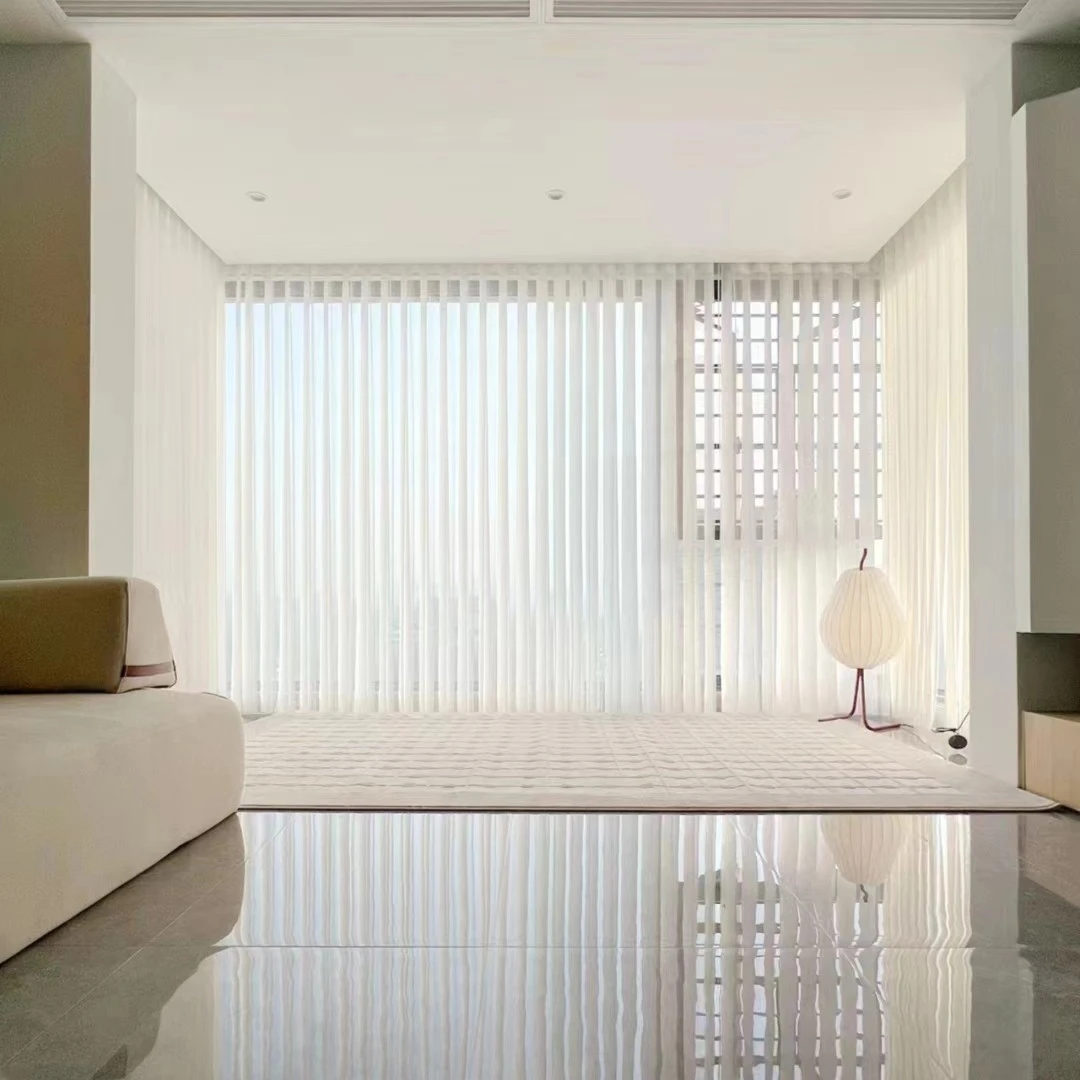 2023新品网红爆款简约自由搭配半遮光雪花涤纶梦幻帘