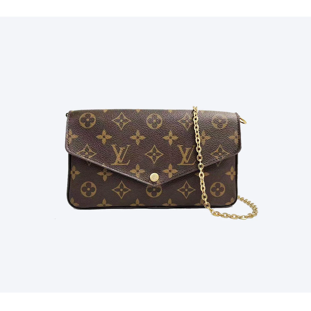 95新 LouisVuitton/路易威登 老花三合一经典链条包