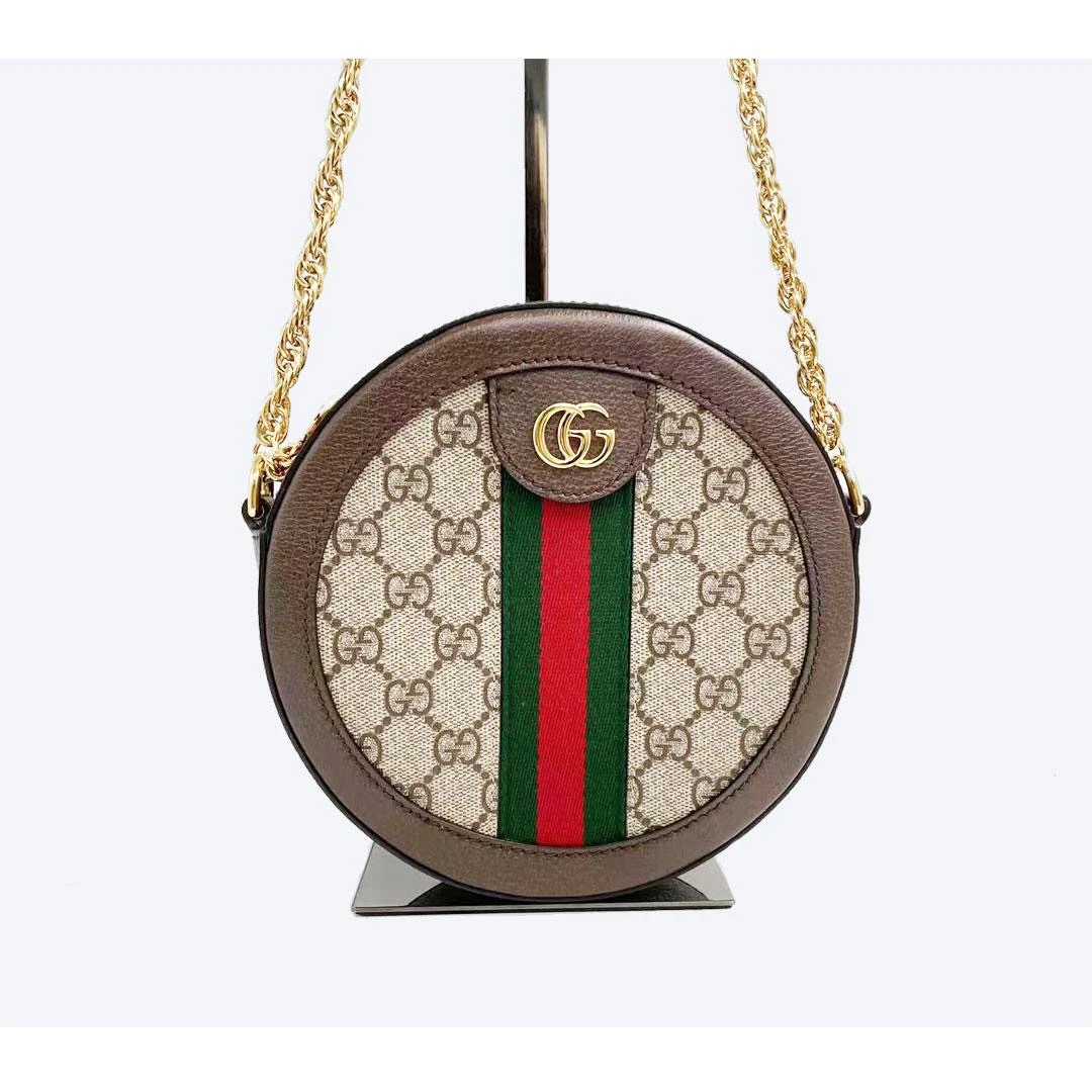 99新 GUCCI/古驰 ophidia圆饼链条包/G2001706