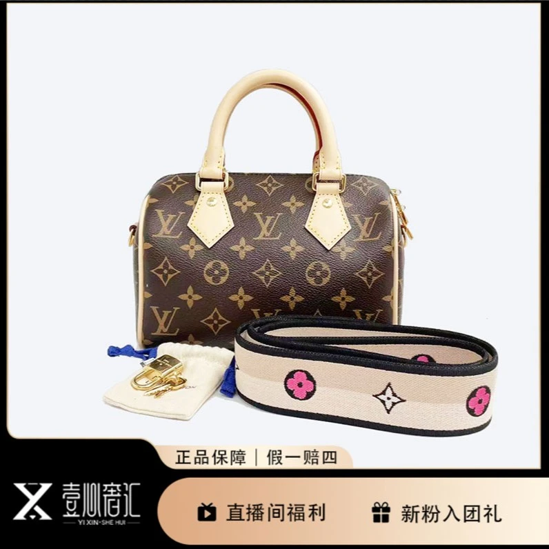 95新 LouisVuitton/路易威登 speedy20手提斜挎枕头包