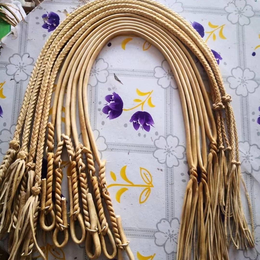 纯牛皮扯拉绳   扯手  骑马嚼子笼头扯手  马具马术用品