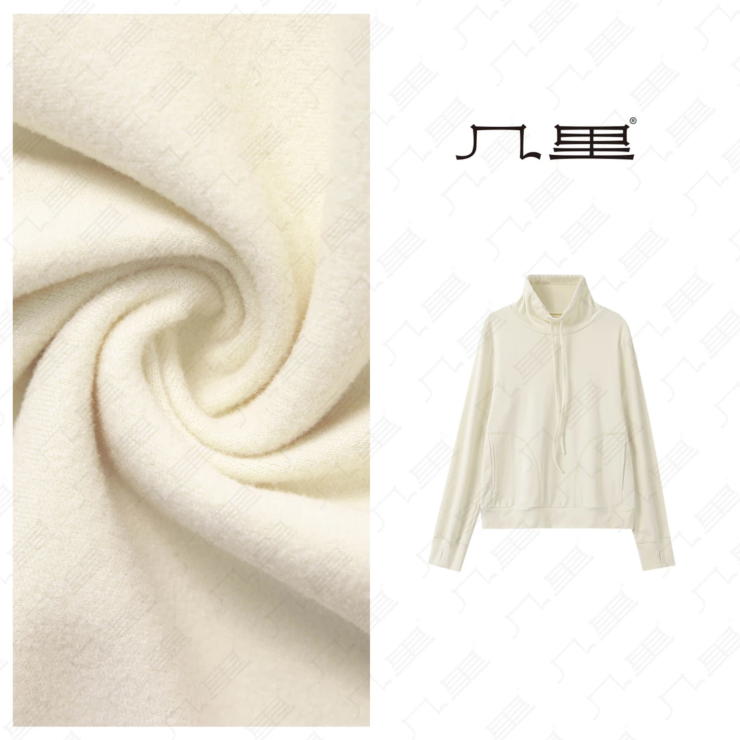 几里与麻【恒温打底】设计感抽绳高领T恤 1110925