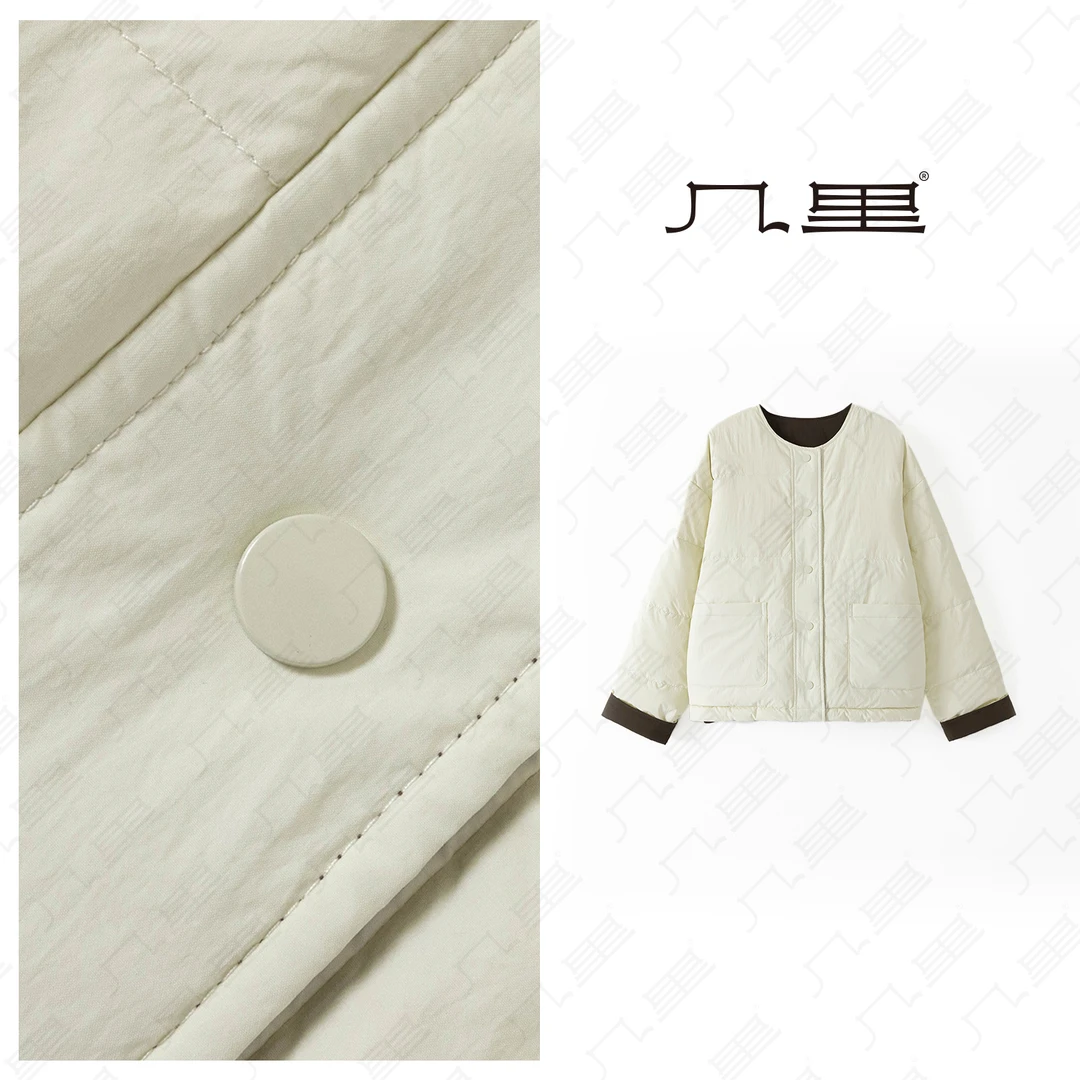 几里与麻【两面穿】蓬松柔软双面穿羽绒服 衣长62 胸围128 1111345