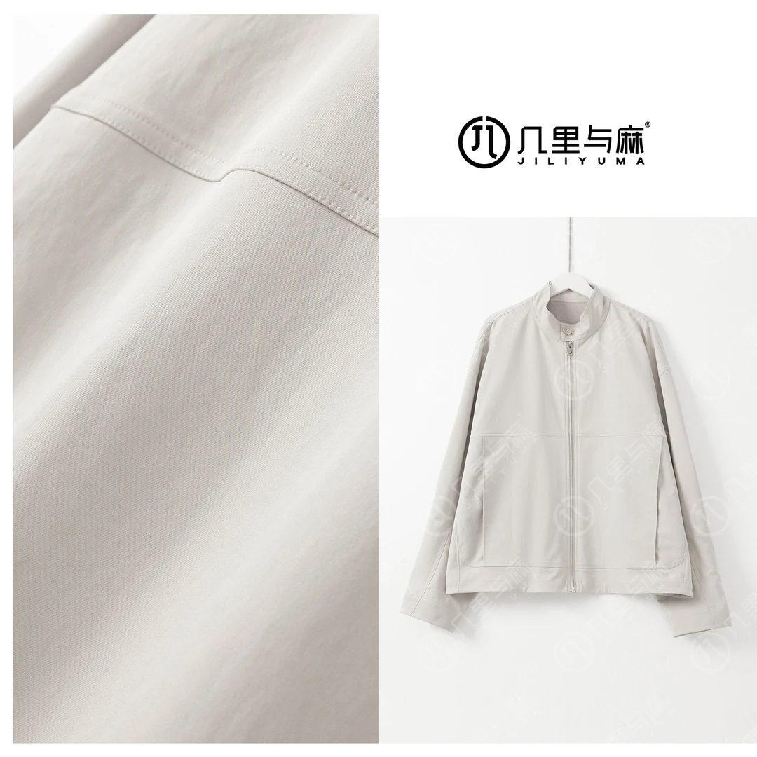 （几里）时尚百搭纯色气质夹克外套 衣长68 胸围132 1082594