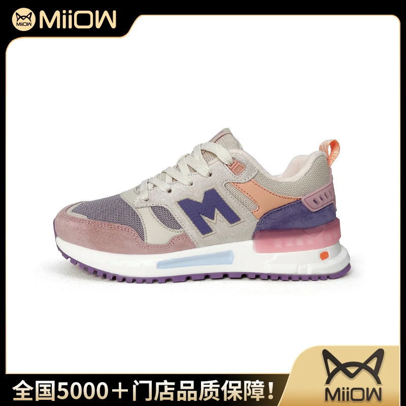 【Miiow/猫人】经典运动情侣款M字休闲运动鞋3006