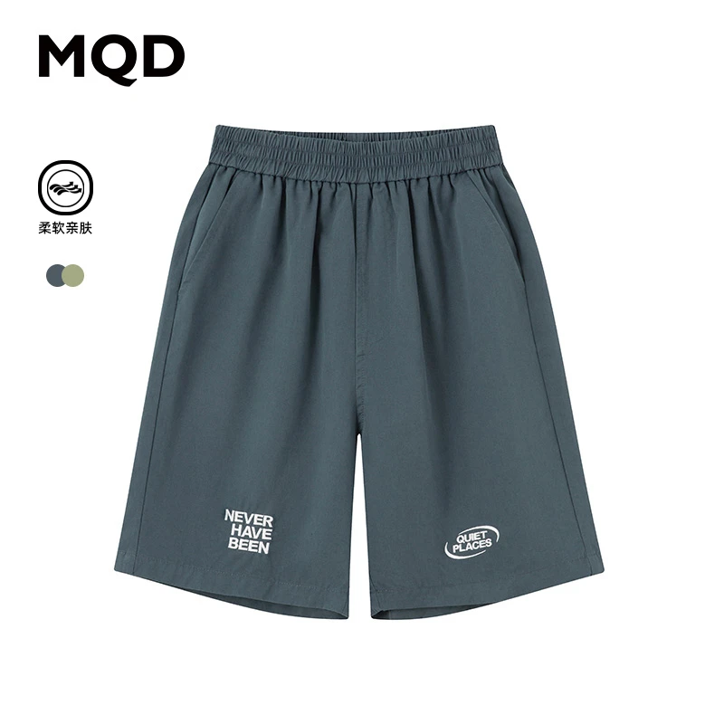 MQD童装男童工装休闲五分裤2024夏季新款儿童中大童宽松透气舒适