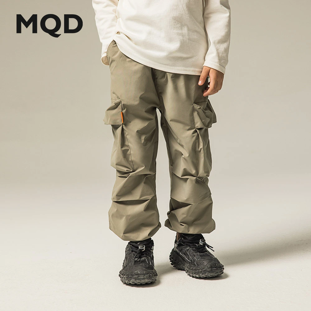 MQD休闲裤秋季长裤男童春秋运动百搭潮流复古大中童宽松裤子大童