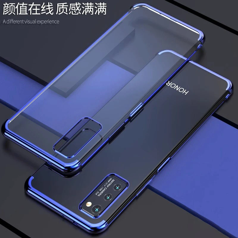 适用荣耀V30/Pro透明电镀保护壳【网红保护壳+电镀边】简