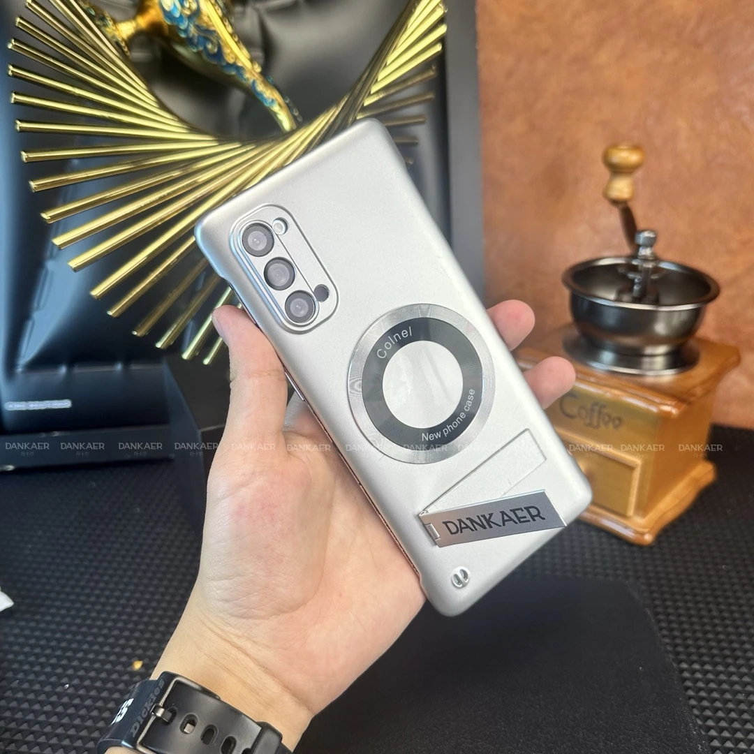 适用OPPO Reno4/Pro/SE超薄无边框防摔保护套支架保护壳壳高级感