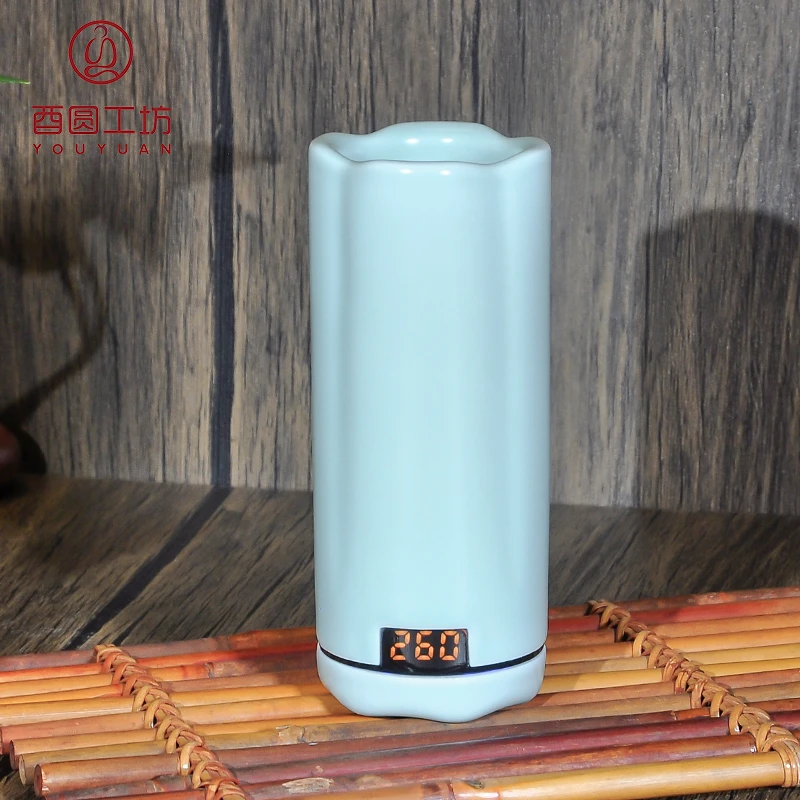 梅花品香炉器陶瓷官窑白type-充电沉香奇楠手持品鉴收藏酉圆工坊