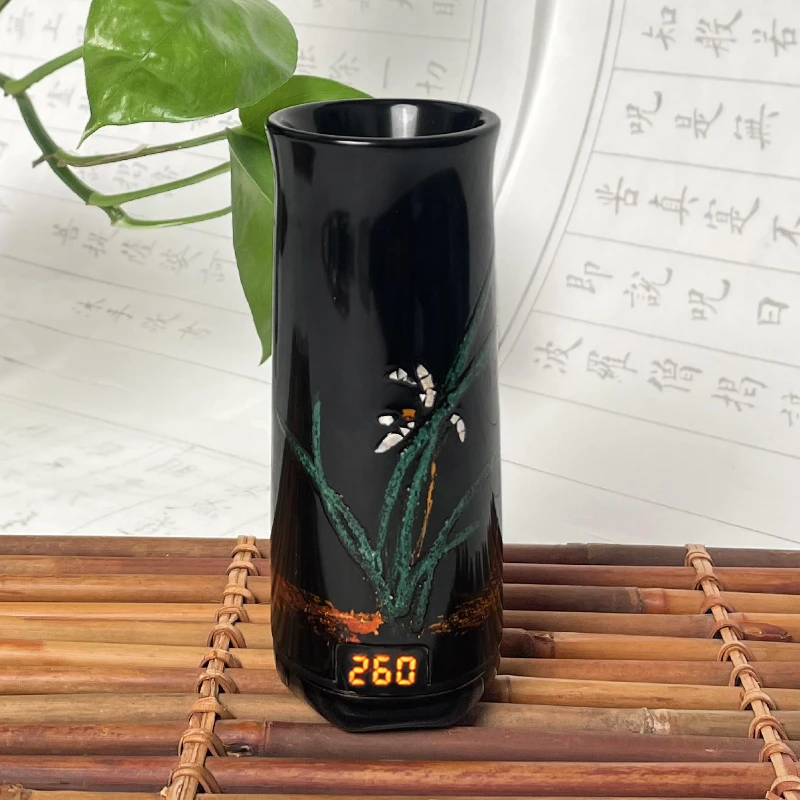 品香炉堆漆陶瓷手持充电调温玉兰香奇楠炉孤品艺术品酉圆工坊品牌
