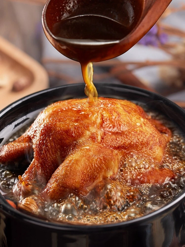 清真德州五香脱骨扒鸡6袋  营养美味 肉嫩骨酥  汁浓味美