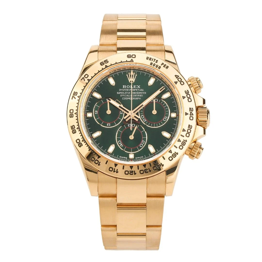 99新 Rolex/劳力士 2023年二手劳力士116508绿金迪男表4D400