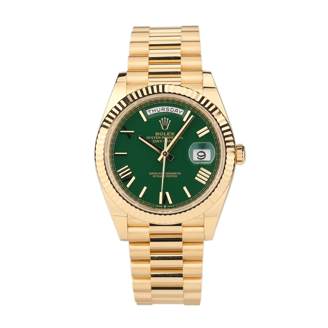 95新 Rolex/劳力士 礼尚往来25年228238赌桌绿 劳力士男表P717M