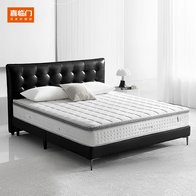 【拂晓单床】喜临门法式复古薄靠背卧室双人主卧（床架）