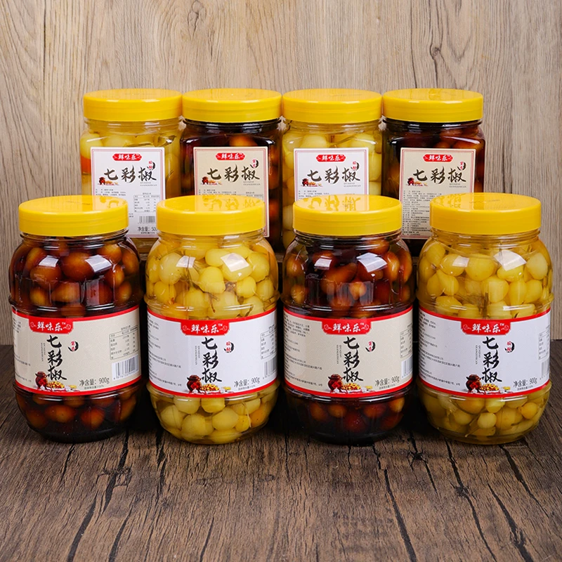 【新店开业】广西特产五彩泡椒七彩椒灯笼椒香辣开胃下饭菜腌制酱菜