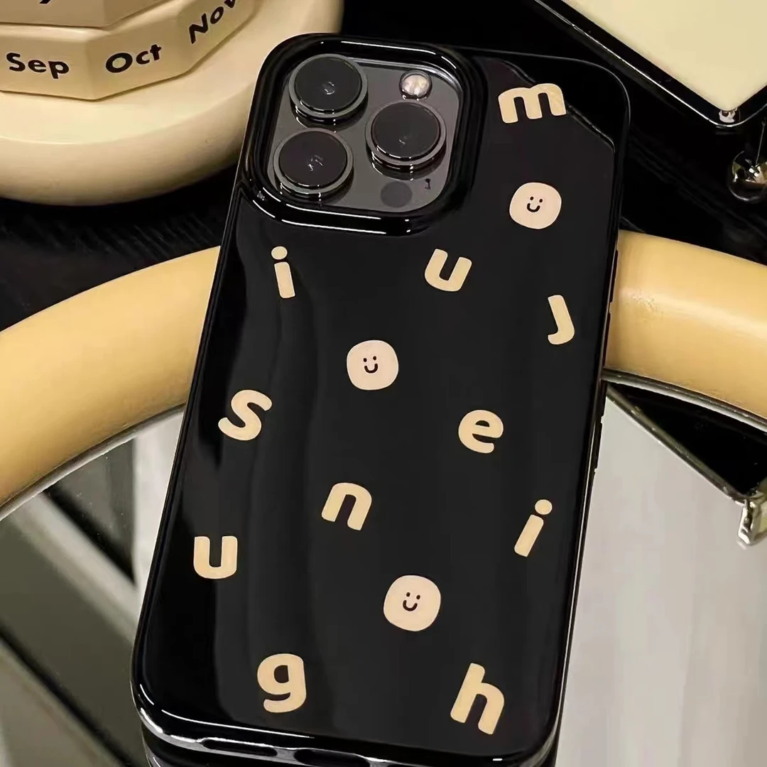 ins黄色笑脸14透明iPhone12/13手机壳11软壳678plus可爱xr女xsmax