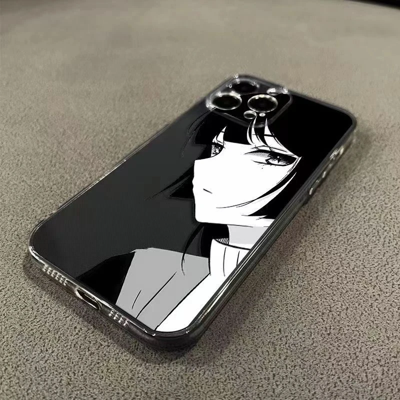 日系漫画少女iPhone14promax手机壳苹果13卡通14pro透明12/11全包