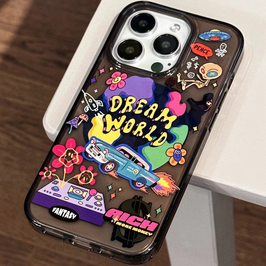 梦幻星球世界苹果14手机壳iPhone11透明12卡通13Promax少女7/8p/x