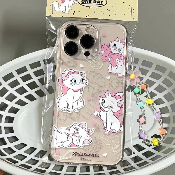 可爱玛丽猫iPhone15/14/13手机壳苹果12/11Pro软壳7/8p透明xs软壳