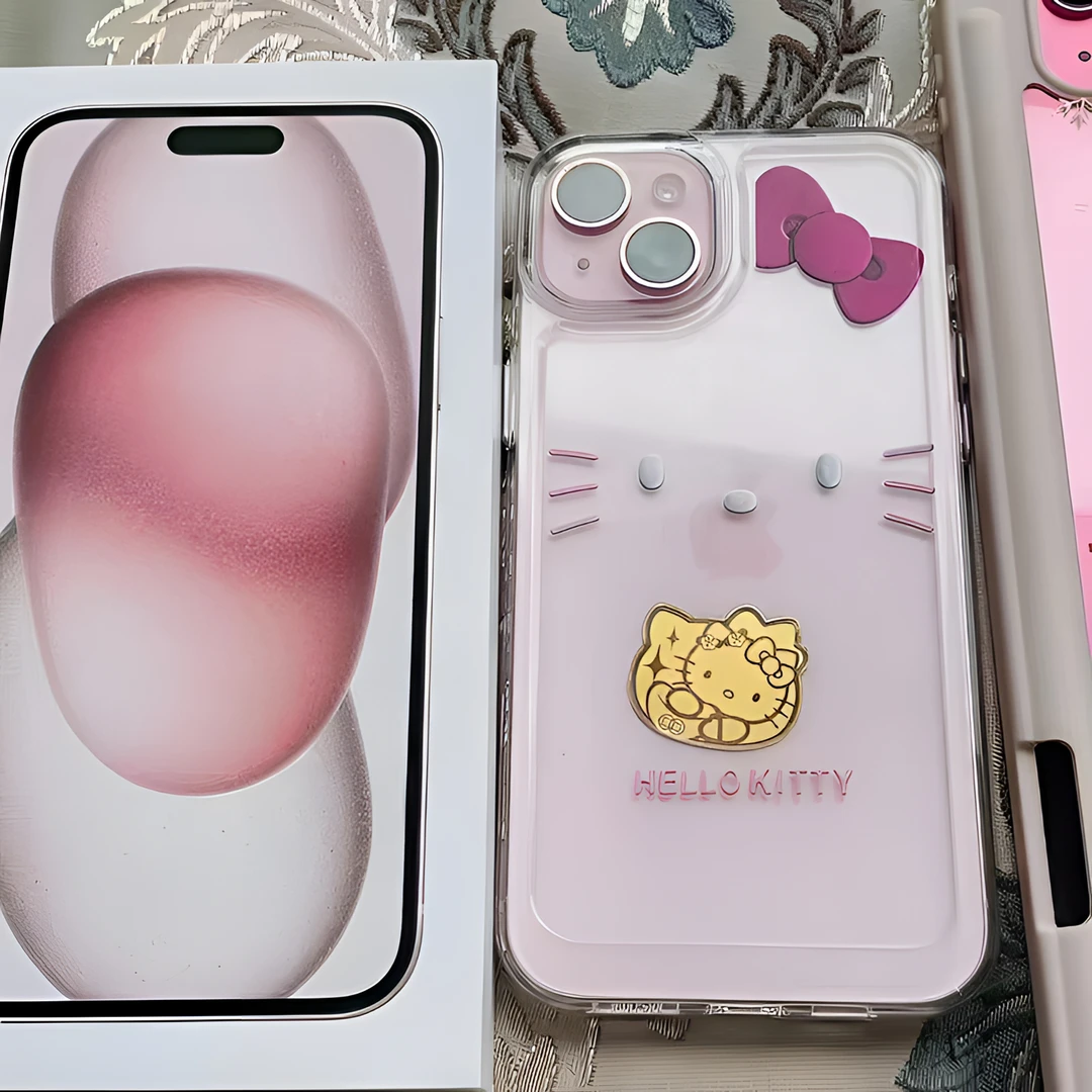 卡通凯蒂猫iPhone15手机壳14/13promax软壳xr防摔12苹果11透明7女