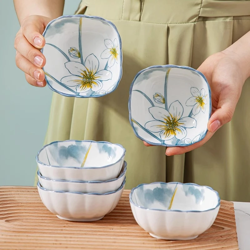 盖尔西陶瓷调味碟火锅小吃蘸料碟家用酱油醋碟小碗碟个人调料碟