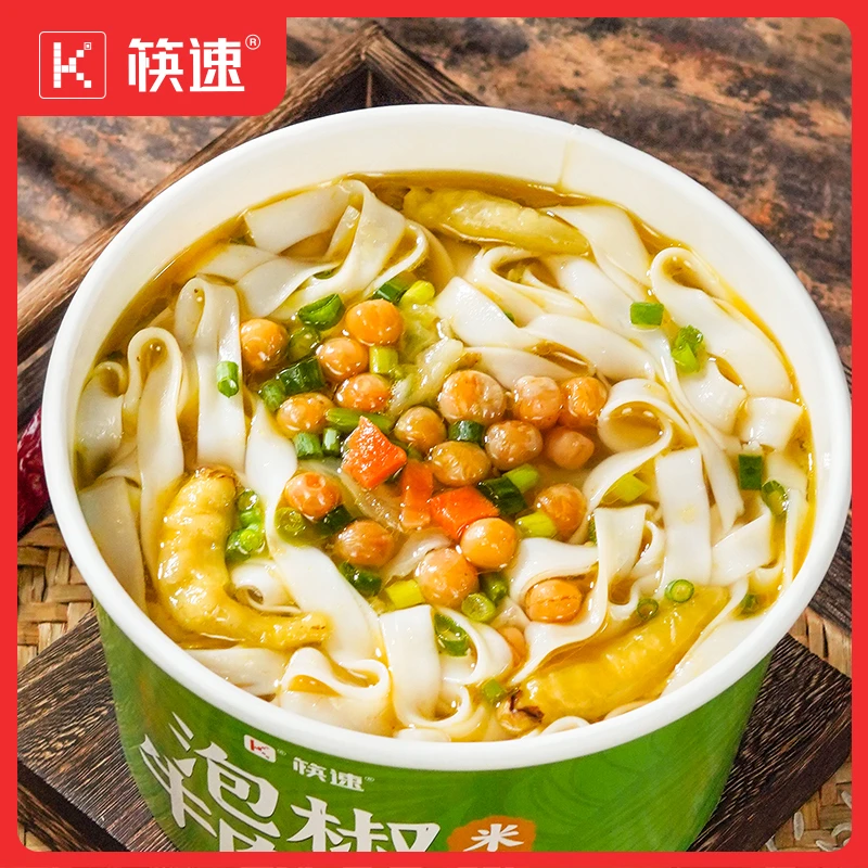 筷速【主播推荐】泡椒牛肉味米粉宿舍免煮方便速食冲泡即食酸辣粉